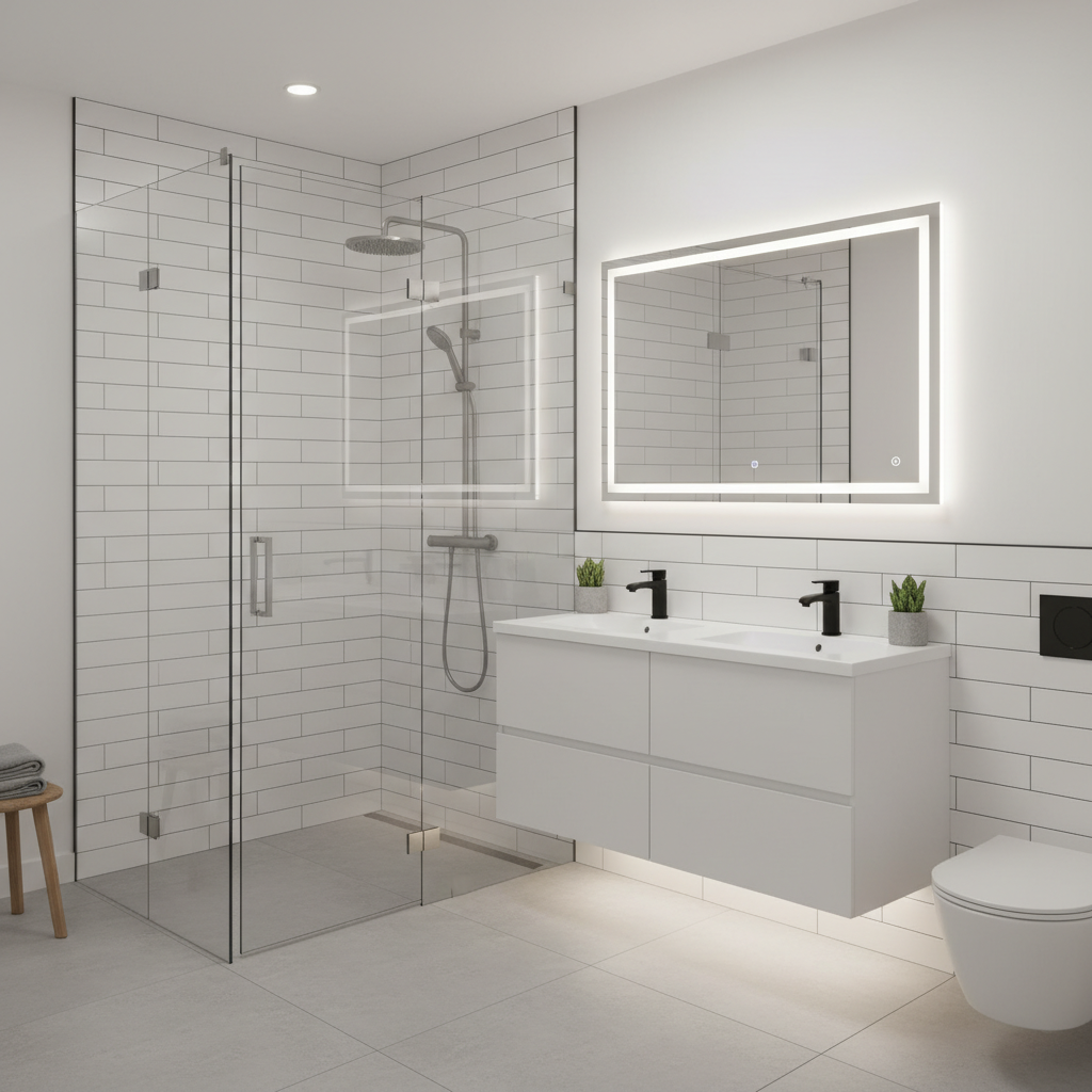 Modern Bathroom Renovation Stafford TX - Tell Projects