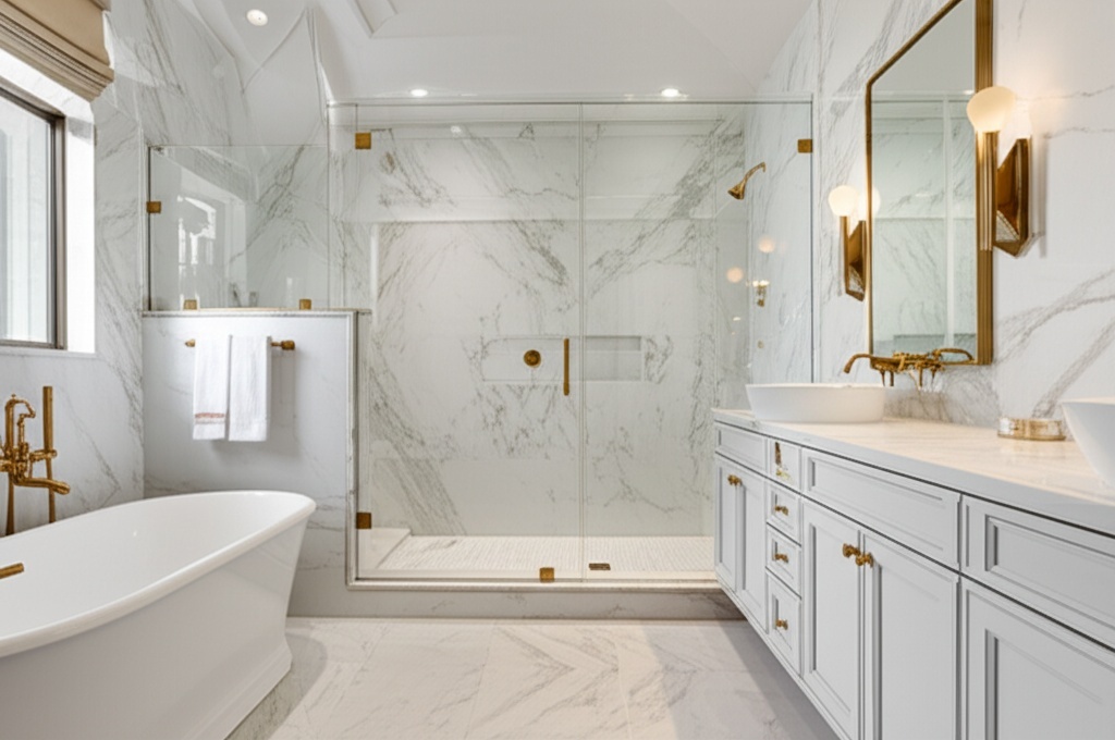 Luxury spa-like bathroom remodel Stafford 2025
