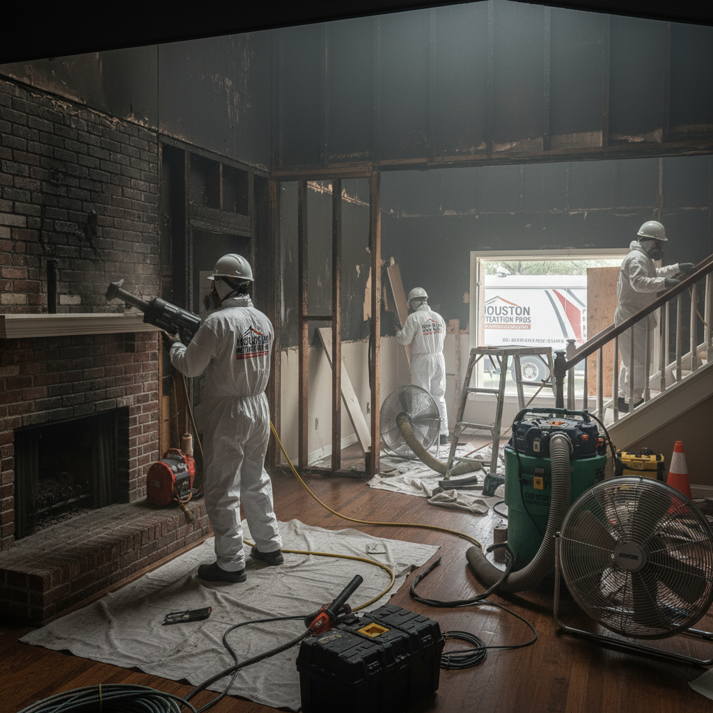 Fire & Smoke Damage Restoration - Tell Projects Stafford TX