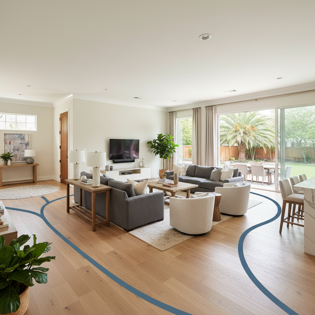 Furniture & Traffic Flow Planning - Tell Projects Stafford TX