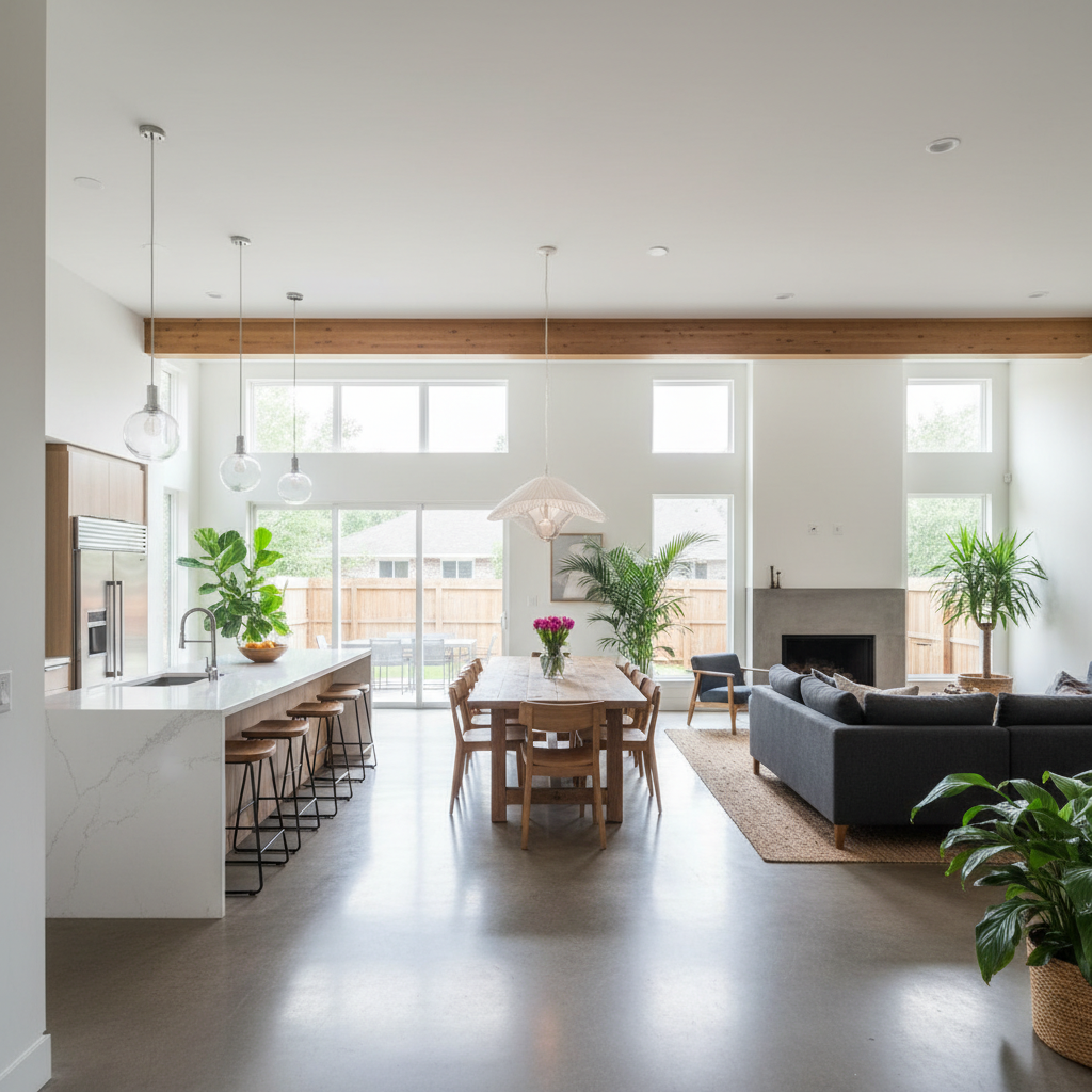 Open Concept Space Planning - Tell Projects Stafford TX