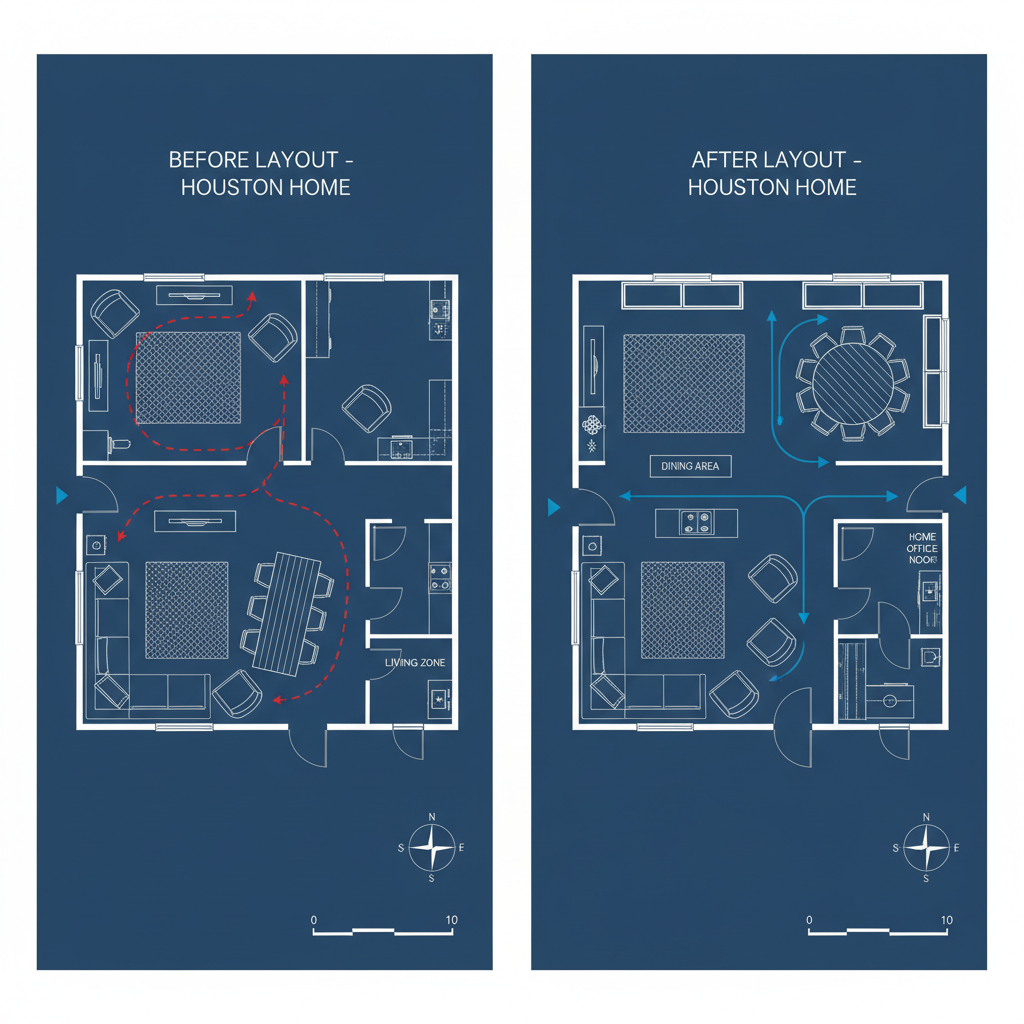 Room Layout Optimization Stafford - Tell Projects Stafford TX