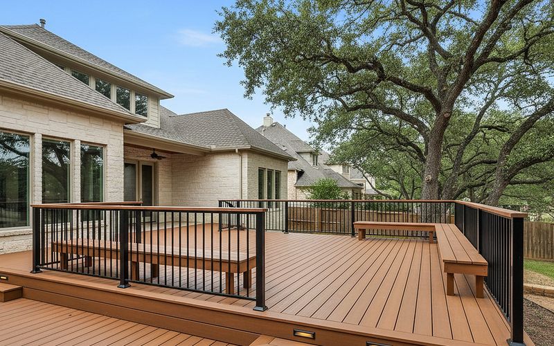 Custom deck addition built by Tell Projects